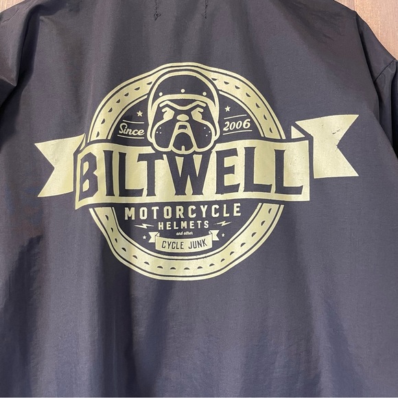 Biltwell unisex Bulldog Windbreaker Jacket - Picture 2 of 15